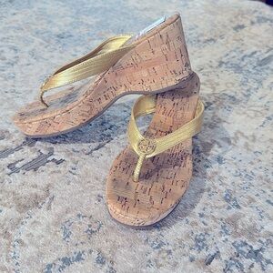 Tory Burch Cork Wedge Sandals